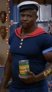 Terry Crews on Brooklyn Nine-Nine in a Popeye costume Terry 