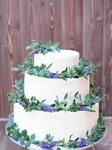 Wedding cake with eucalyptus Rustic wedding cake Свадебный т