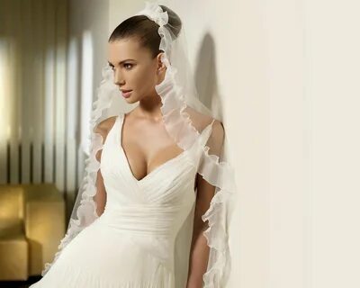 Свадебное платье на голое тело (60 фото)