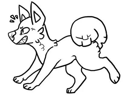 Free-To-Use Canine Lineart by TheseWeirdFishes Drawing base,