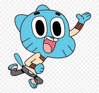 Download Gumball Watterson Waving - Character The Amazing Wo