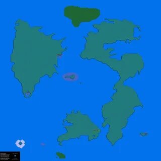 Final Fantasy III Overworld Map - Underwater Map for Ouya by
