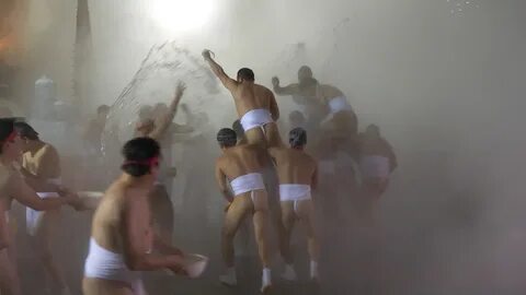 Naked japanese man and police man