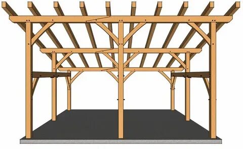 24x24 Shed Roof Plan - Timber Frame HQ Timber frame, Shed ro