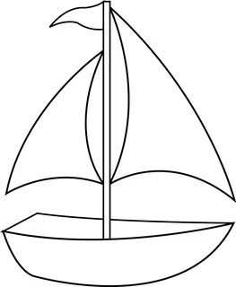 Black and white cute boat clipart Art drawings for kids, Fre