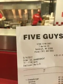 Five Guys, Randolph - фото ресторана - Tripadvisor