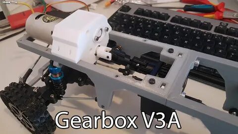 3D printed RC truck V3: New gearbox - YouTube