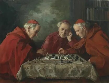 Erwin Eichinger ( 1892-1950) - Checkmate (750 × 576) Paintin