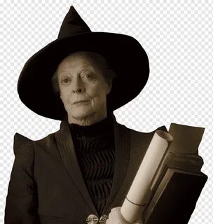 Woman wearing black hat, Maggie Smith Professor Minerva McGo