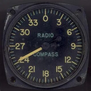 WWII Radio Compass Gauge New England Aviation History