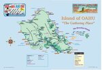 Oahu Guide Basic Map - Oahu * mappery