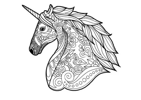 Adorable Unicorn Coloring Pages for Girls and Adults (Update