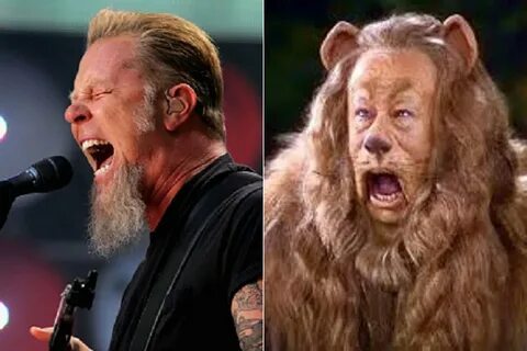 James Hetfield + the Cowardly Lion - Rock Star Look-Alikes