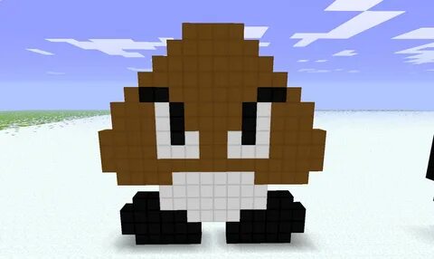 Mario Goomba Pixel Art Minecraft All in one Photos