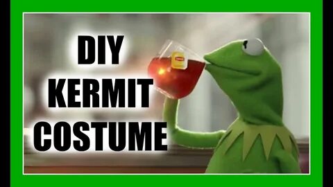 DIY Kermit the Frog Halloween costume - YouTube