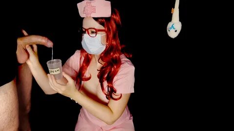 Nurse collects sperm