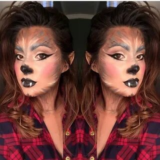 Wolf Makeup More halloween makeup looks Werewolf makeup, Wol