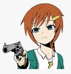 Christ Chan With Gun, HD Png Download , Transparent Png Imag