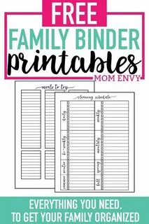 Home Organization Printables - Free Printable Home Organizat
