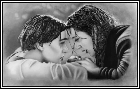 Drawn titanic pencil sketch - Pencil and in color drawn tita