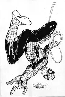 Spiderman Hanging Upside Down Drawing At Paintingvalley Sket