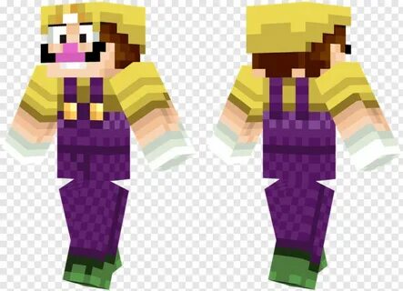 Wario - Minecraft Skin Steve Hd, Transparent Png - 782x564 (