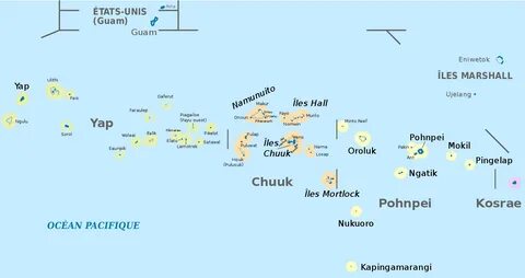 Fichier:Micronesia, administrative divisions with island nam