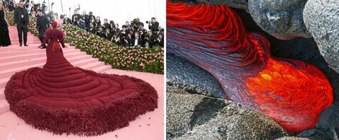 Exquisite Met Gala gowns and outfits as minerals
