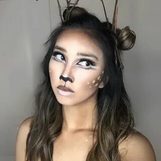 Easy Deer Makeup DYI deer antlers Halloween Deer Makeup by: 