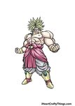 Broly Drawing - How To Draw Broly Step By Step