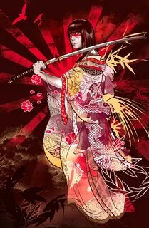 Kent Floris Samurai artwork, Geisha artwork, Samurai art