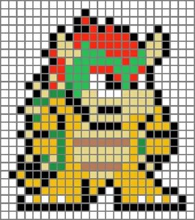 Mario 3 Bowser Pixel Art Grid Pixel Art Grid Gallery All in 