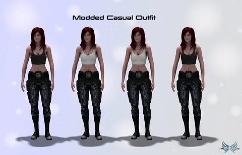 Modded Casual Outfit Top Tank Short and Larger at Mass Effec