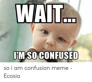 WAIT IM SO CONFUSED Dwegesaratornet So I Am Confusion Meme -