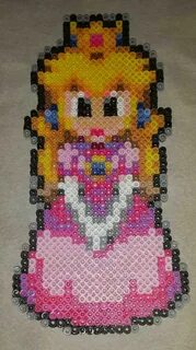 Pretty as a peach. Perler bead art, Perler beads, Perler bea