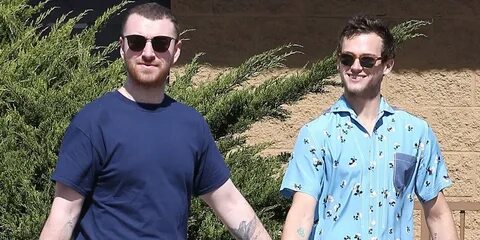 Sam Smith & Boyfriend Brandon Flynn Take Their Dog for a Str