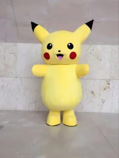 Top Grade Deluxe Pikachu Mascot Costume Cartoon Character Co