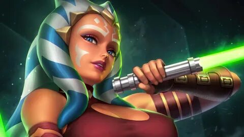 Ahsoka Tano Star Wars Lightsaber 4K Wallpaper #6.777