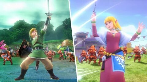 Hyrule Warriors Character Trailers Link & Zelda DLC Costumes
