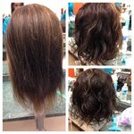 Image result for body wave perm before and after medium leng