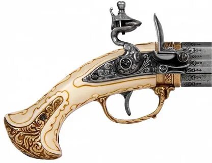 Пистолет кремниевый 4-ствольный купить по цене 4 850 р., арт