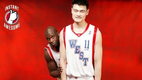 Yao Ming makes famous athletes look tiny - SportsNation - ES