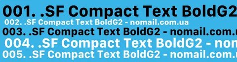 Скачать кириллический шрифт .SF Compact Text BoldG2