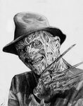 I was commissioned to do a 18x24 portrait of Freddy Krueger,