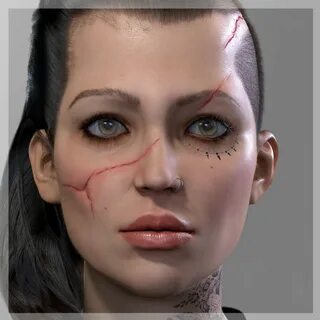 ArtStation - Girl with Scars