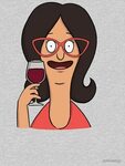 "Linda Belcher liebt Wein" T-Shirt von polliadesign Redbubbl