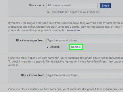 Как разблокировать человека в Facebook Messenger
