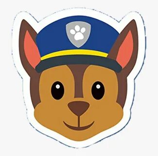 Chase Sticker Png - Paw Patrol Chase Face , Free Transparent