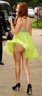 beautiful ladies image: Olivia Grant Wind Blown Upskirt.
