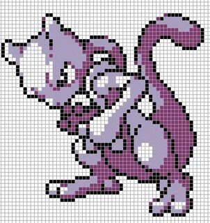 Pokemon from the game Pokemon yellow. Placed in grid format 